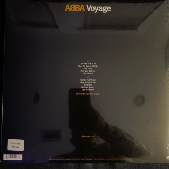 ABBA Voyage LP Record in Yellow Vinyl + Alternative Artwork. New Shrink Wrapped - Picture 3 of 3